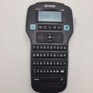 DYMO LabelManager 160 Handheld Label Maker QWERTY Printer Black Tested D1 Tape